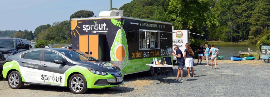 Eat Sprout Car Wrap and Trailer Wrap
