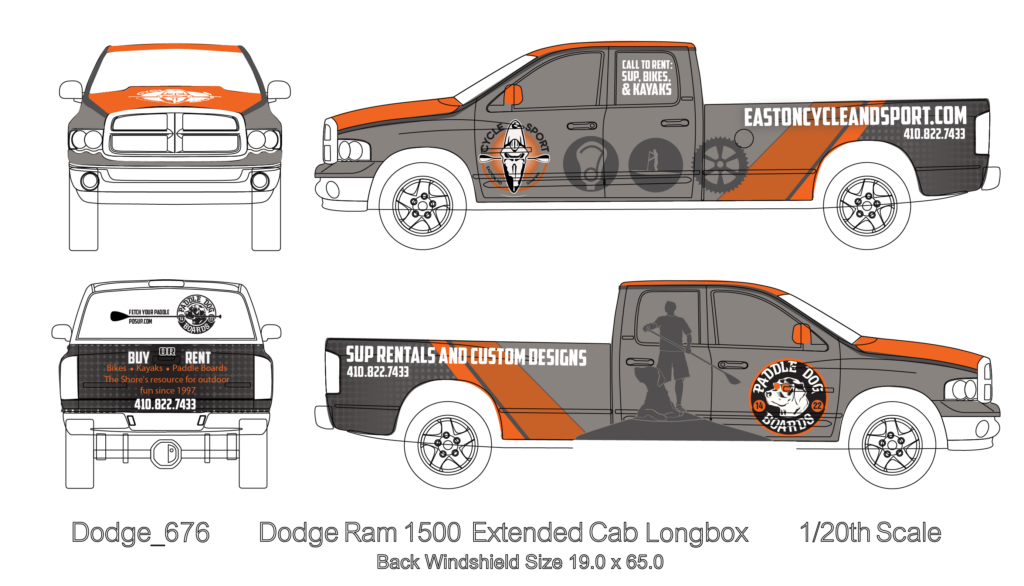 Easton Cycle & Sport Truck Wrap